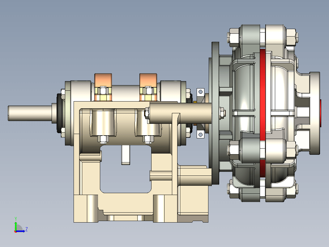 Centrifugal Pump离心泵半剖结构