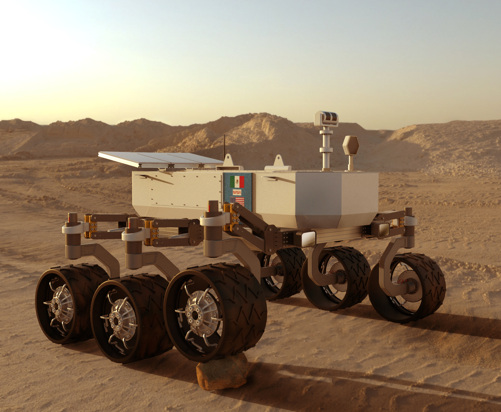 Mars-Rover六轮火星车结构