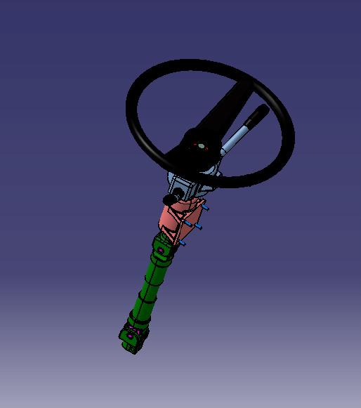 汽车方向盘结构 steering control