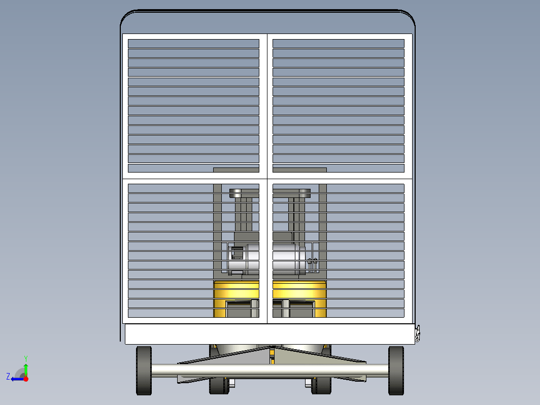 叉车及物料大拖车