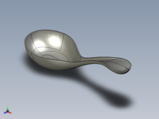 勺子 3D缩略图