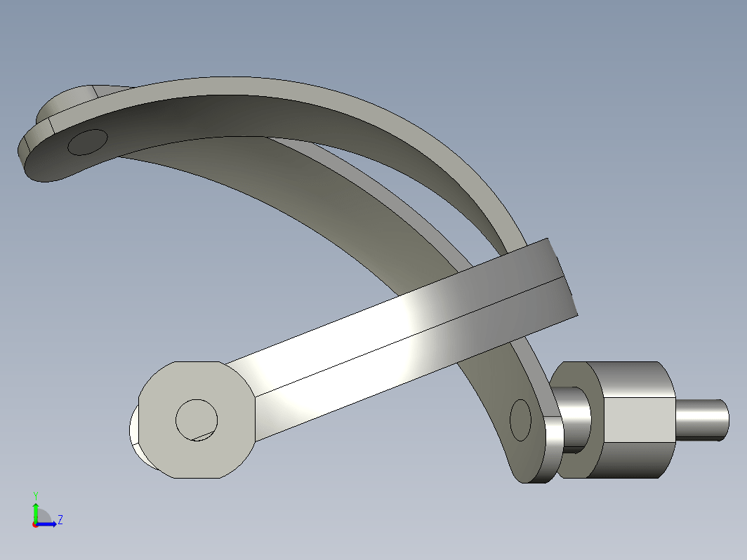 球形四连杆机构 Spherical 4-bar linkage