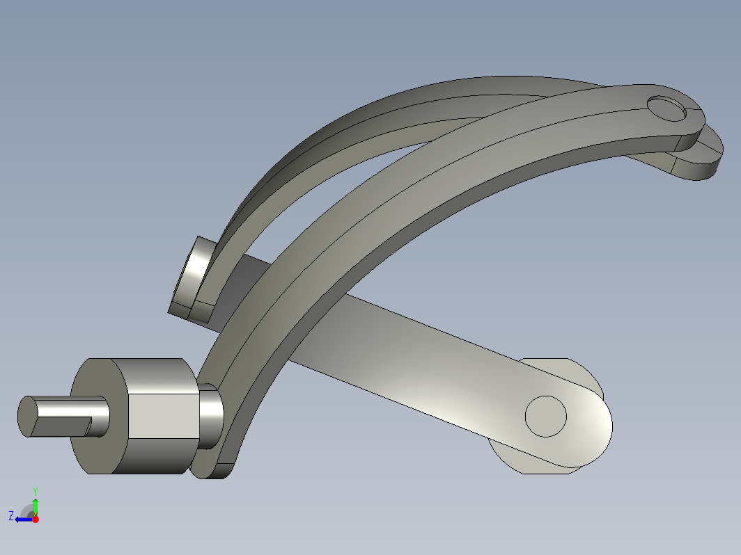 球形四连杆机构 Spherical 4-bar linkage