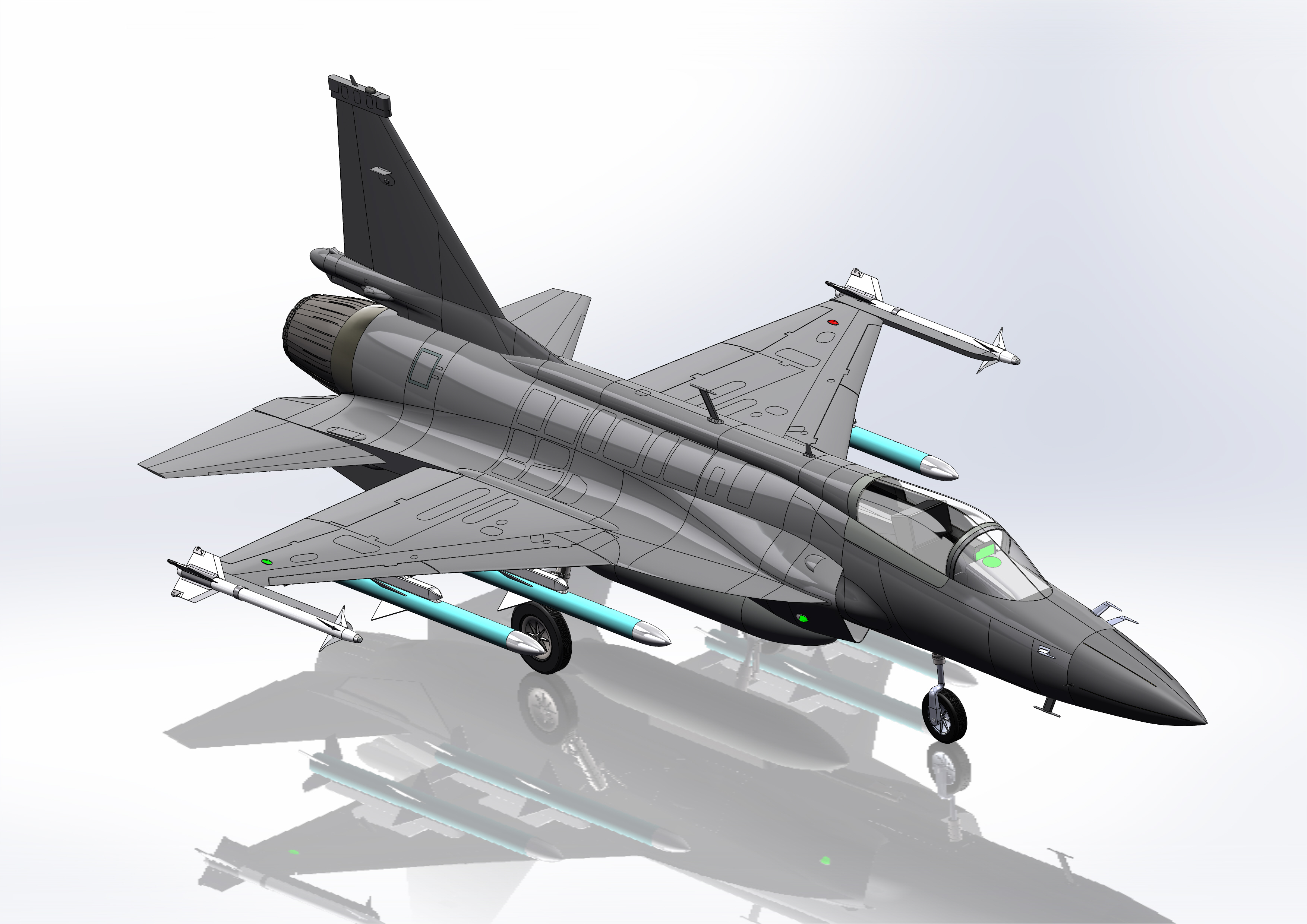 JF-17 Thunder雷电战斗机玩具