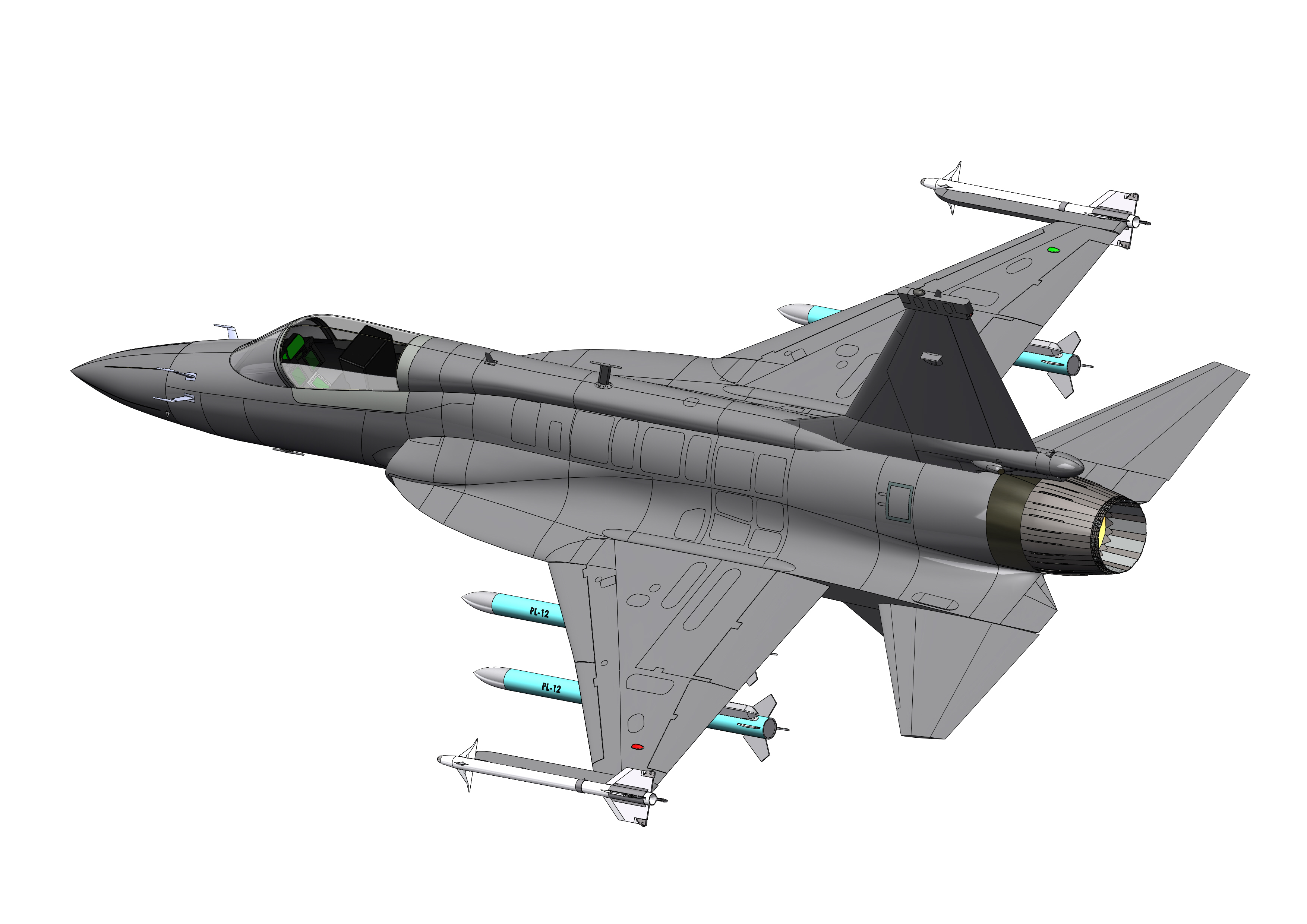 JF-17 Thunder雷电战斗机玩具