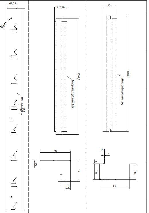 风扇百叶窗框架 Louver