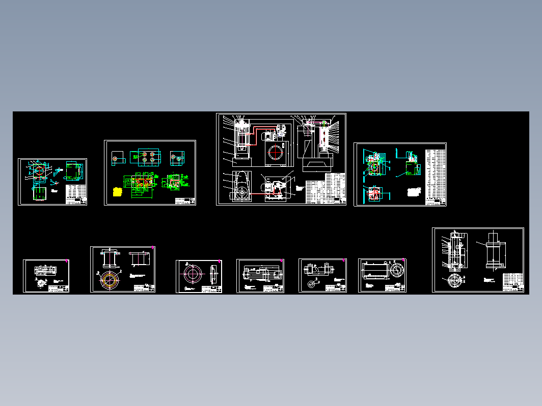 钻床液压装置设计CAD+说明书