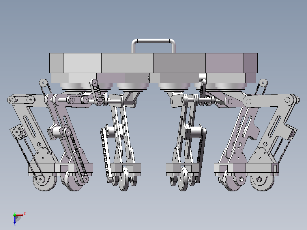 六足机器人（毕设sw18+cad+说明书）