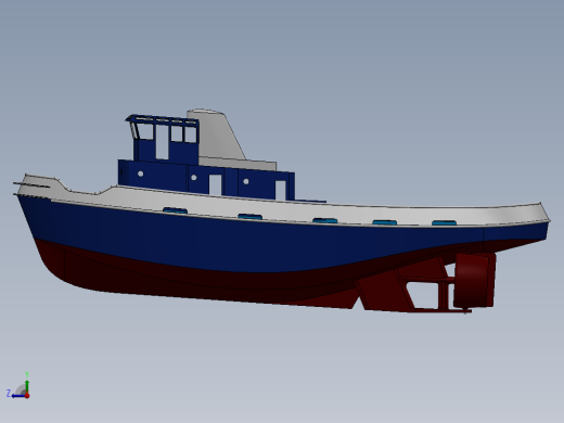 港口拖船结构 (Yarra Hull) Harbor Tug缩略图