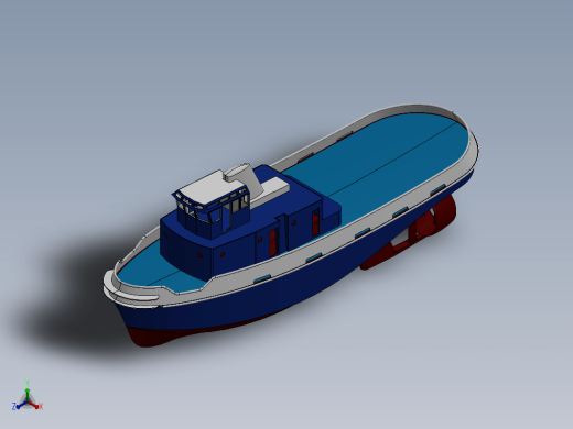 港口拖船结构 (Yarra Hull) Harbor Tug缩略图