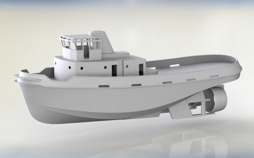 港口拖船结构 (Yarra Hull) Harbor Tug缩略图