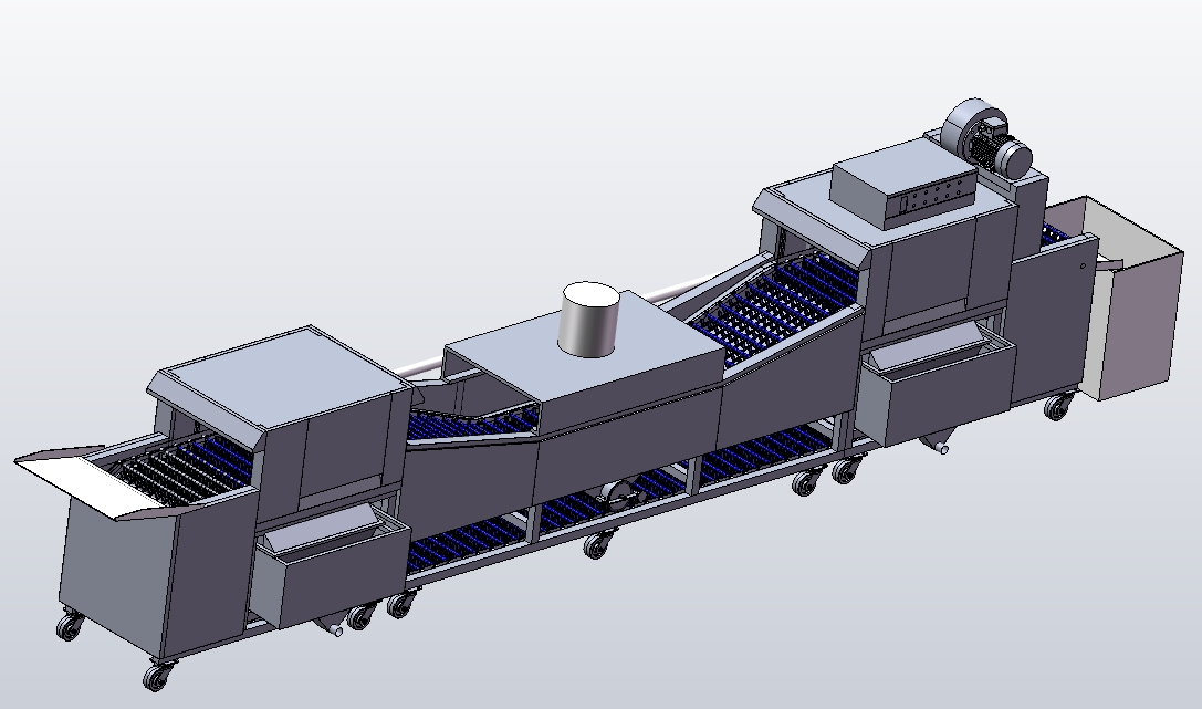 半自动洗碗机三维SW2016带参+CAD+说明书