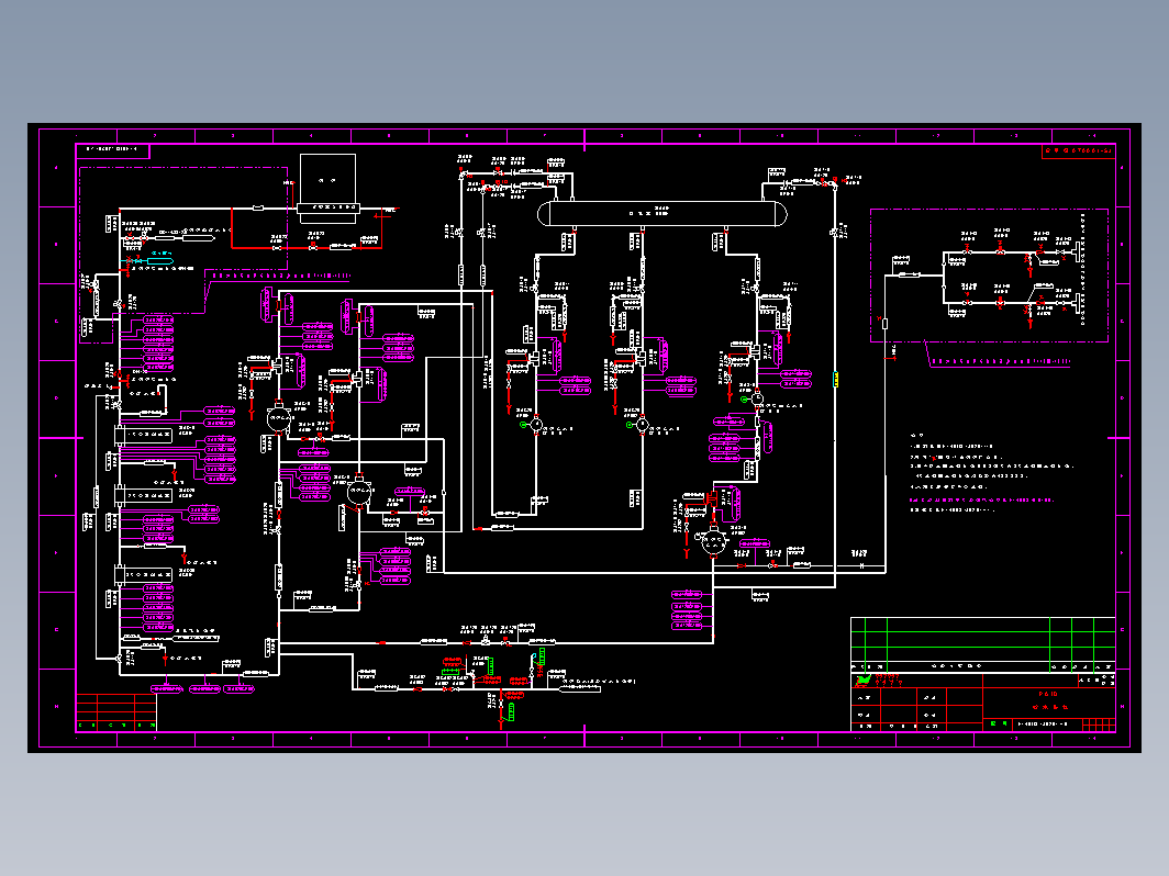 锅炉系统 F146IIS-J0201-16给水系统图