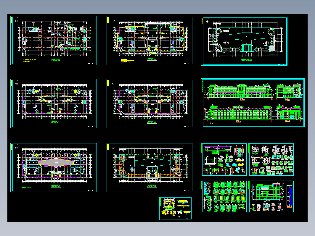 某大型商场建筑施工图-约3万平13张CAD图