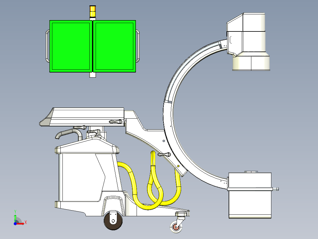 C型X光机臂造型