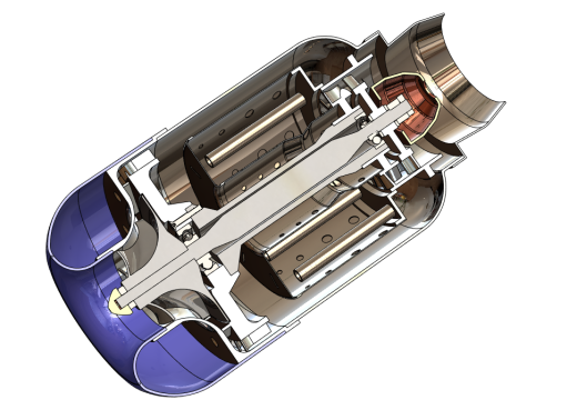 喷气发动机3D图纸+Solidworks设计缩略图