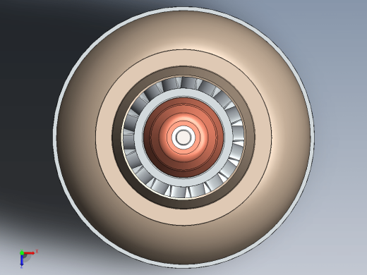 喷气发动机3D图纸+Solidworks设计缩略图