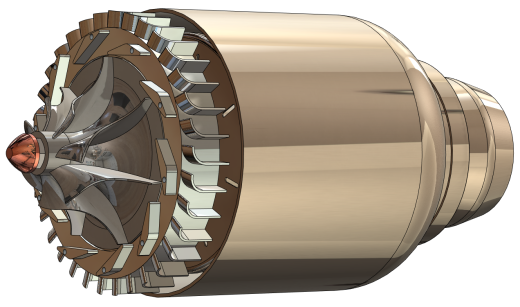 喷气发动机3D图纸+Solidworks设计缩略图