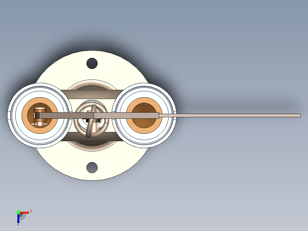 安全阀模型设计3D图