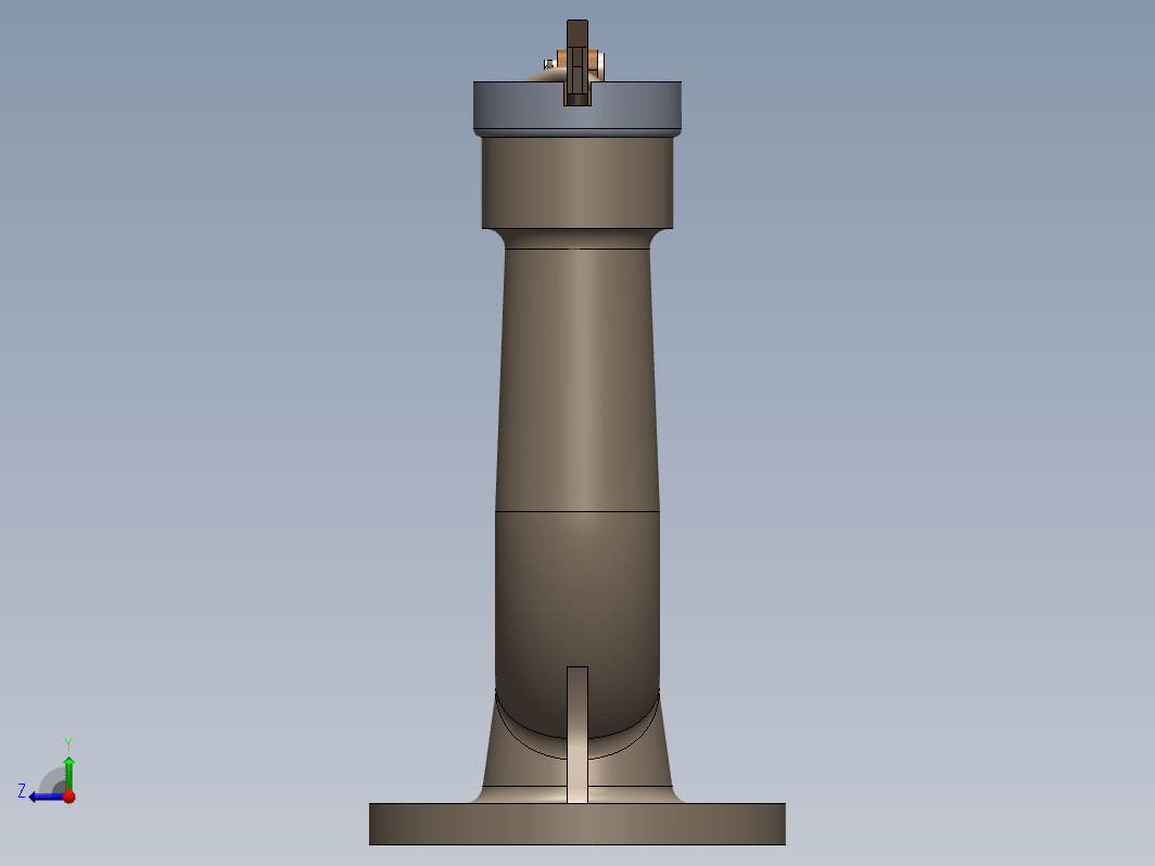 安全阀模型设计3D图