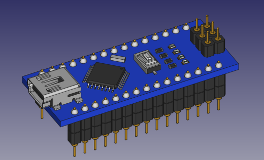 Arduino Nano 带圆形引脚缩略图