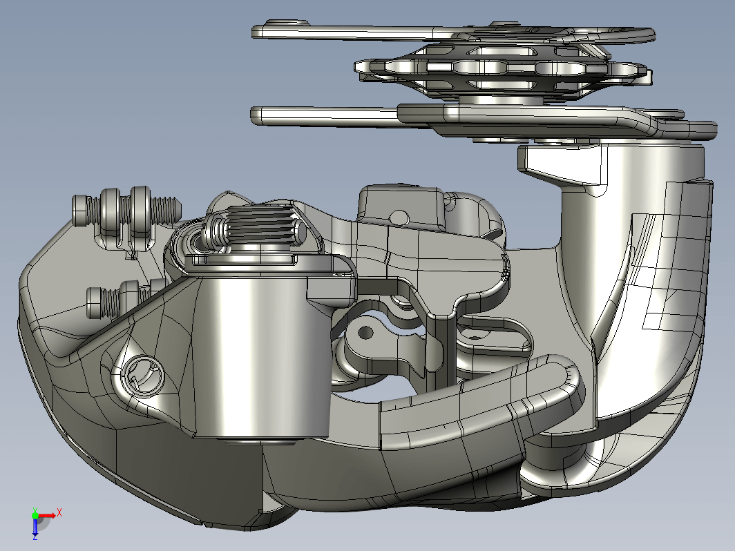 Shimano di2-rd 9070自行车后轮变速器结构