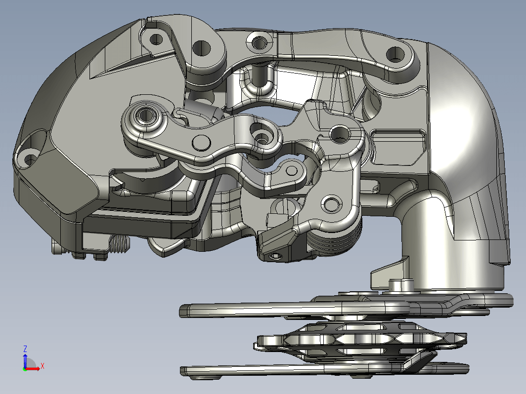Shimano di2-rd 9070自行车后轮变速器结构