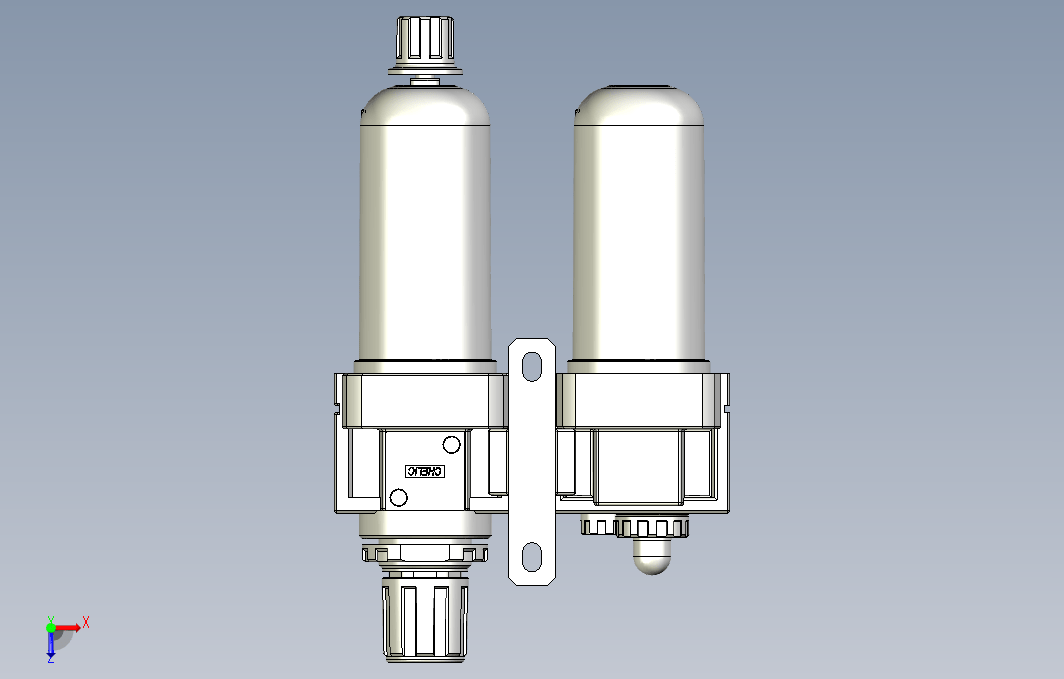 气源处理元件二点式组合3D-NFC-400-02-MG系列