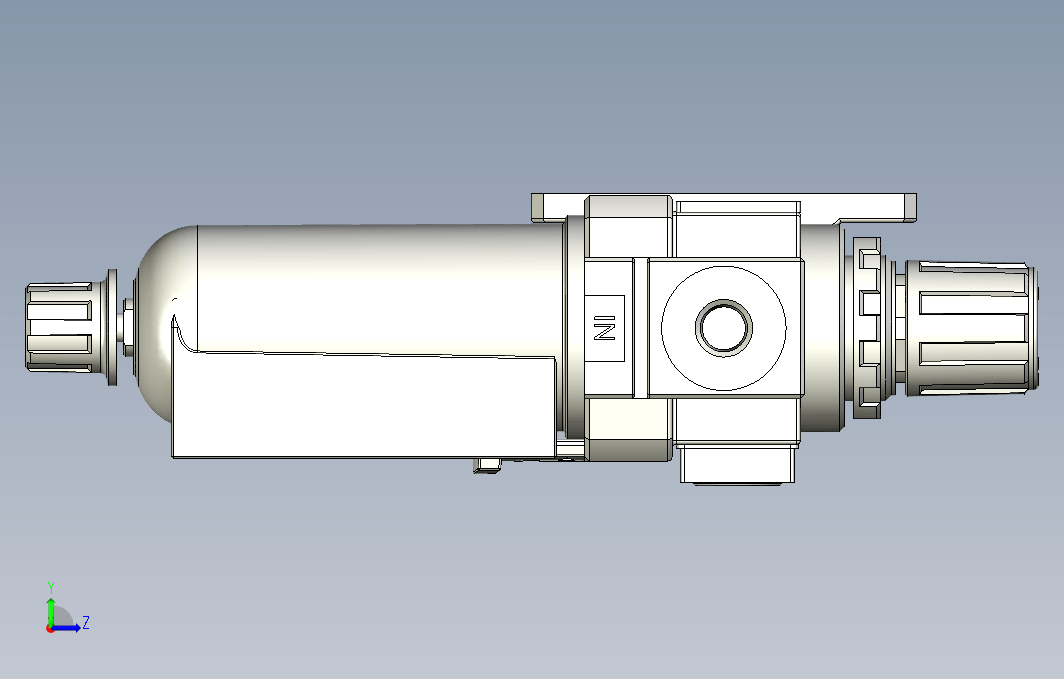 气源处理元件二点式组合3D-NFC-400-02-MG系列