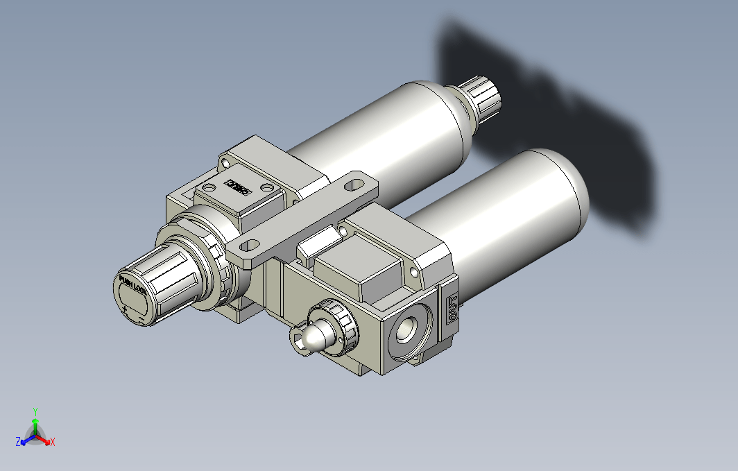 气源处理元件二点式组合3D-NFC-400-02-MG系列