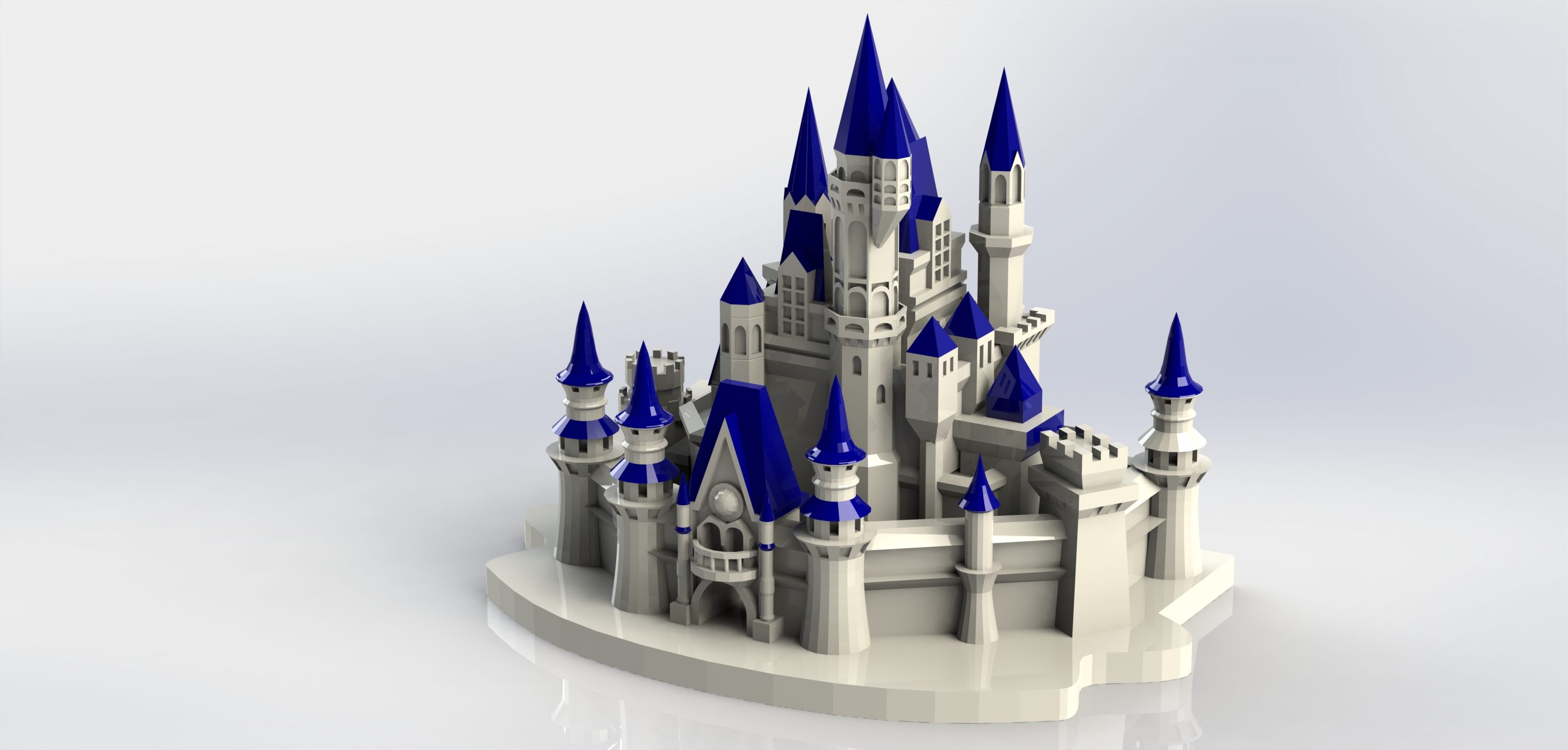 灰姑娘城堡模型