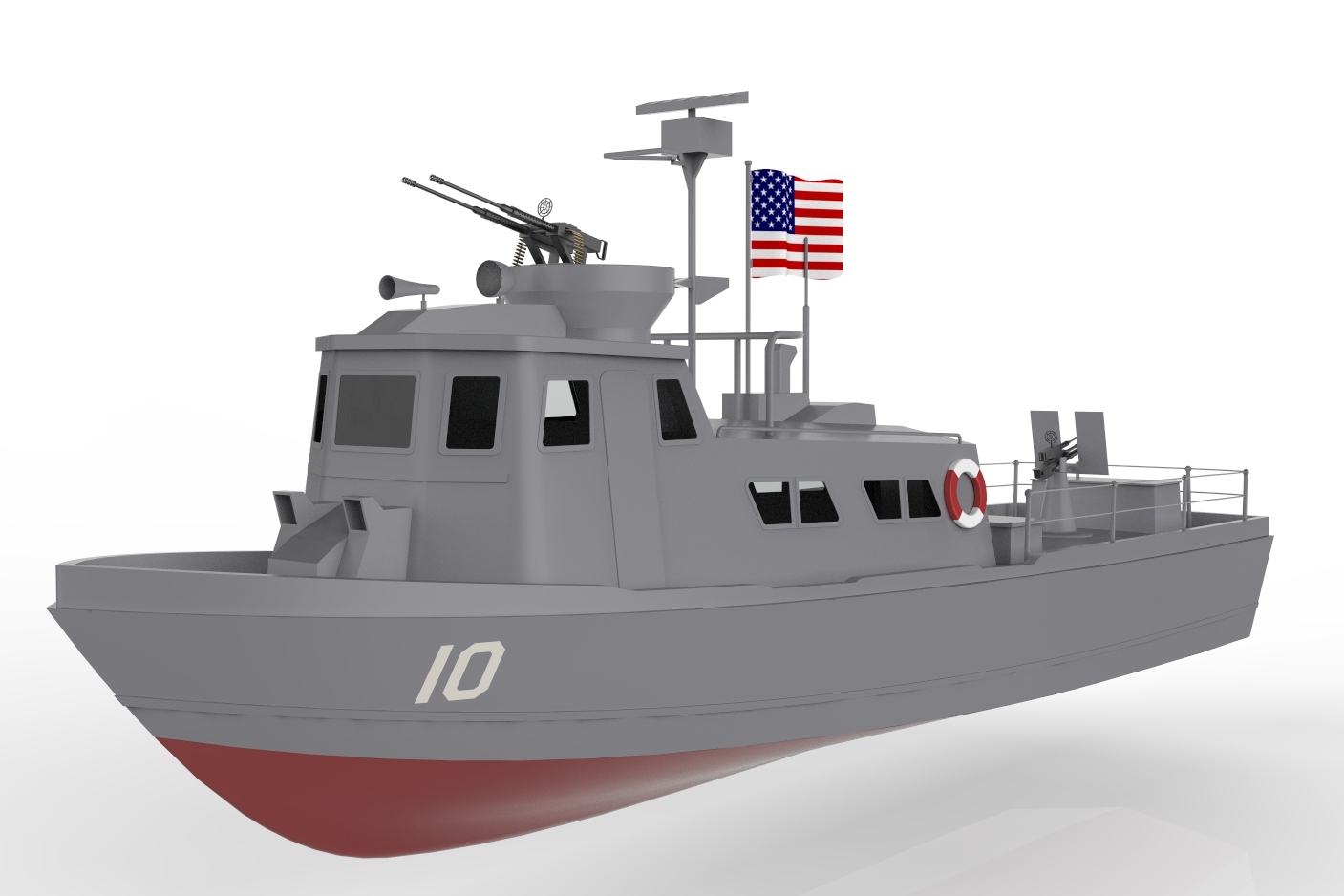 美国海军战斗巡逻舰船设计图纸
