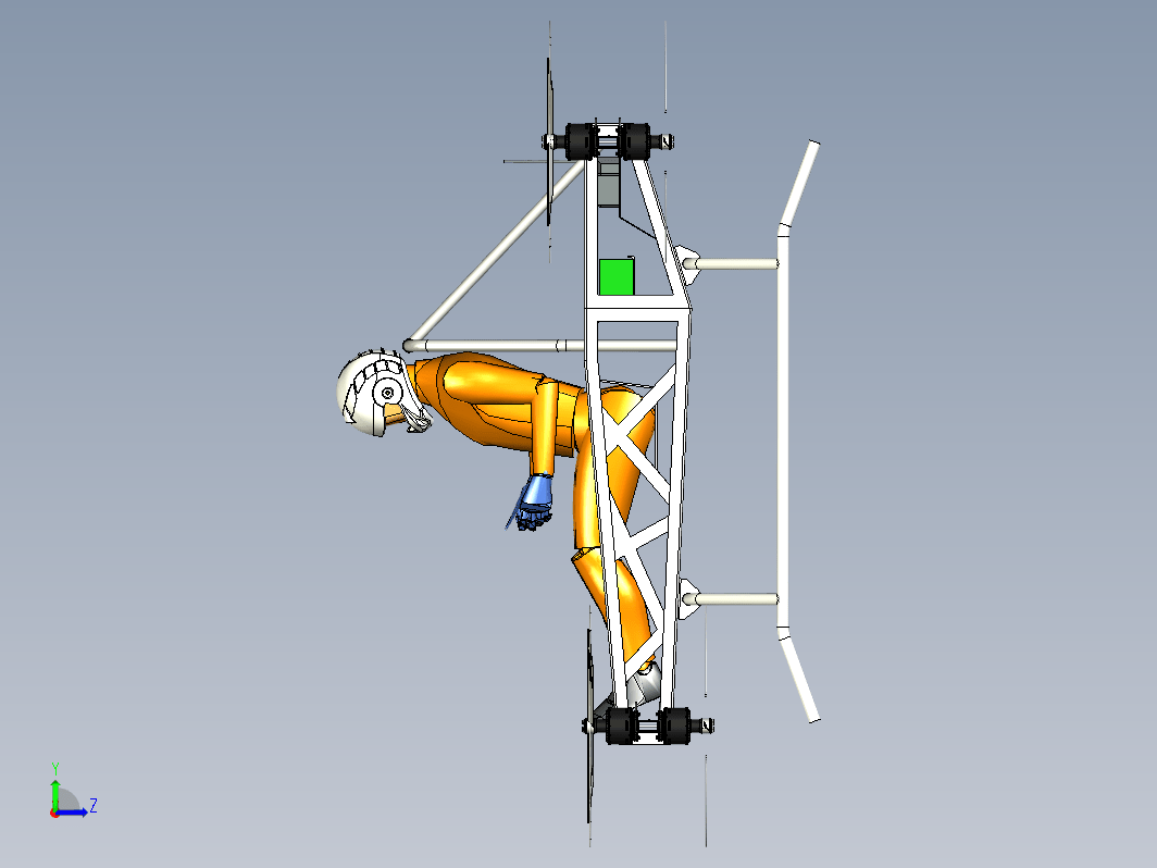 eVTOL载人驾驶飞机概念模型