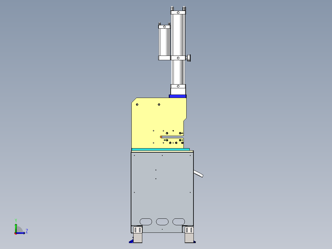 三冲头气液冲孔机