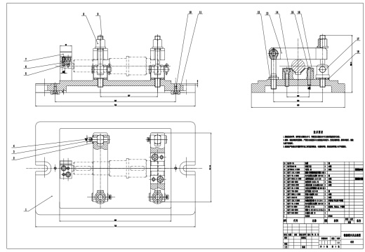 Z输出轴夹具设计图纸三维UG12.0带参+CAD+说明书缩略图