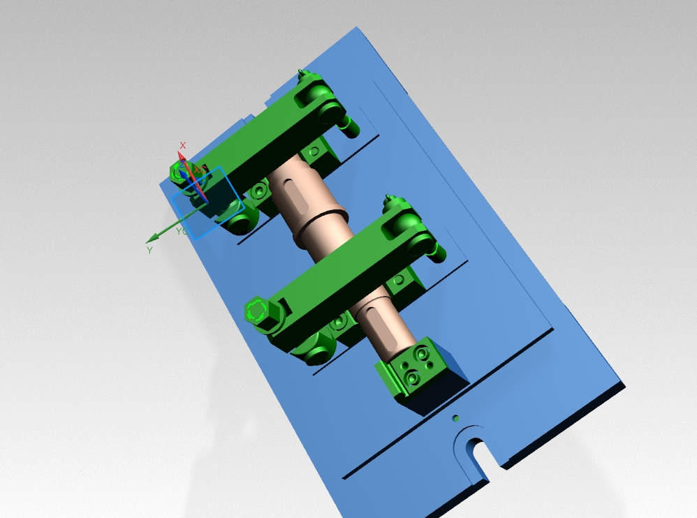 Z输出轴夹具设计图纸三维UG12.0带参+CAD+说明书