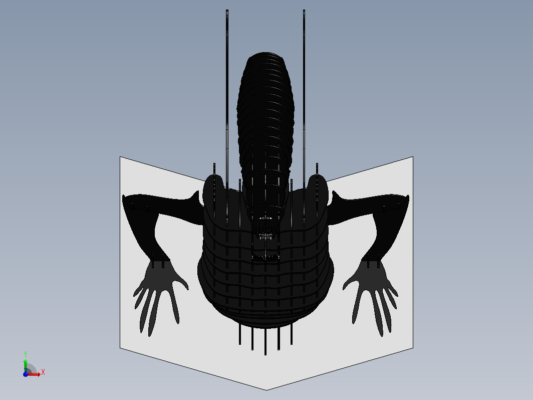 电影异形拼装模型 Xenomorph Trophy