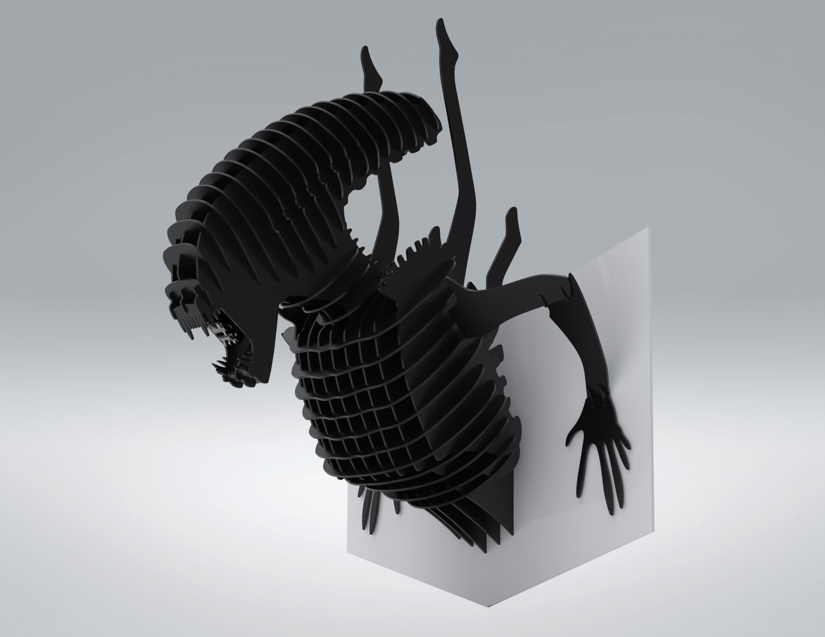 电影异形拼装模型 Xenomorph Trophy