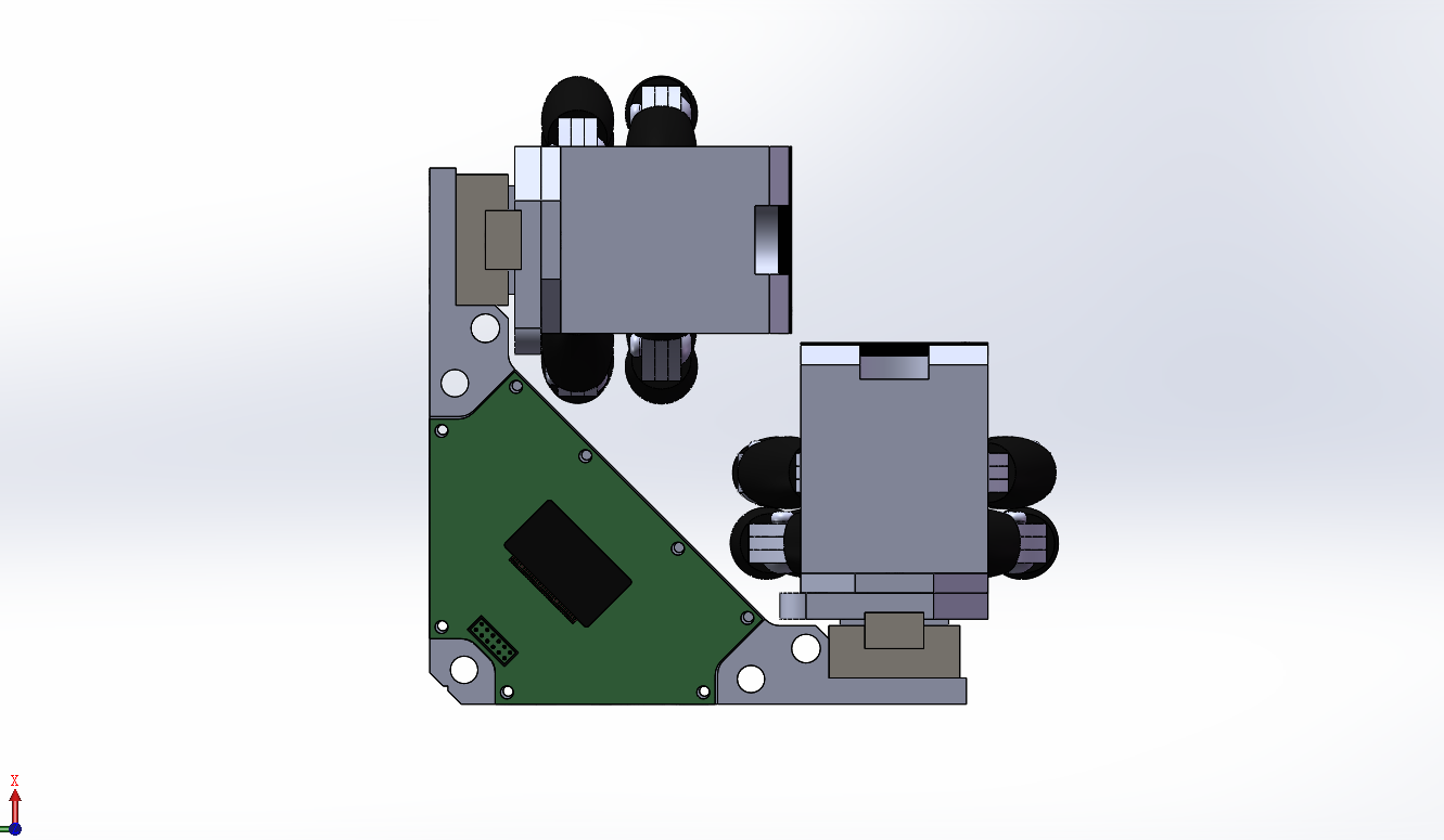 全方位平面定位系统 3D模型sw2018可编辑