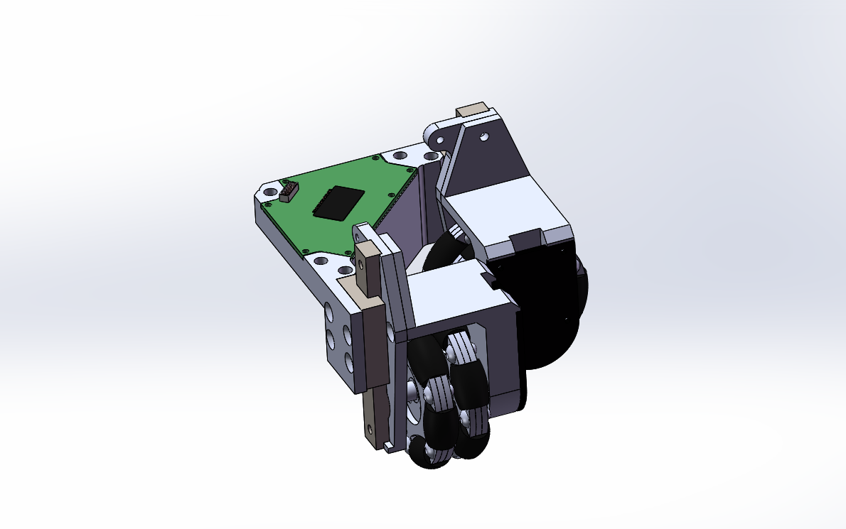 全方位平面定位系统 3D模型sw2018可编辑