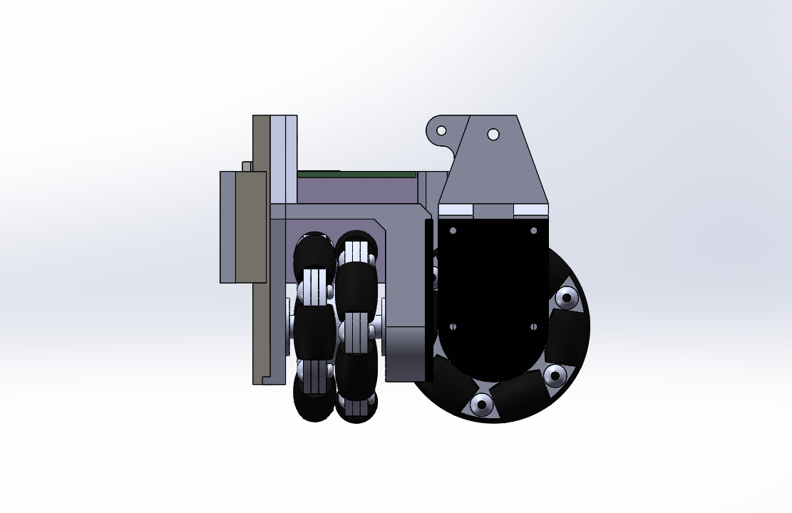 全方位平面定位系统 3D模型sw2018可编辑