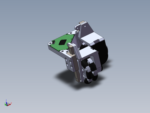 全方位平面定位系统 3D模型sw2018可编辑缩略图