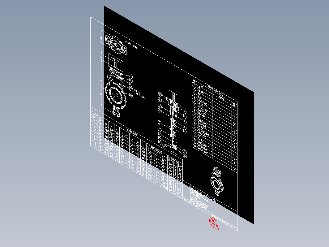 蝶阀 2-12 300 FIG 421