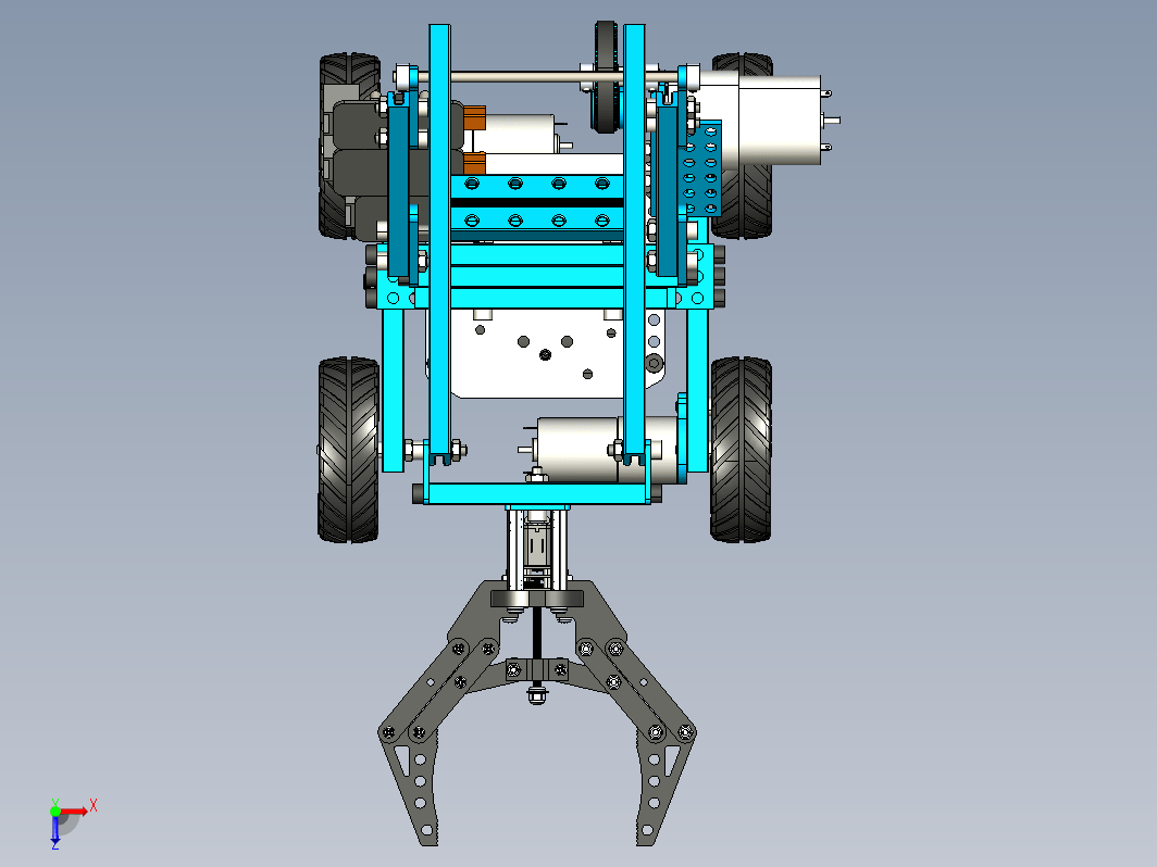 Small mechanical arm智能机械手四轮小车