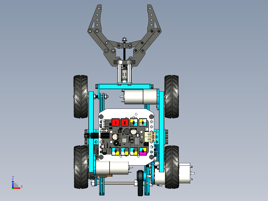 Small mechanical arm智能机械手四轮小车