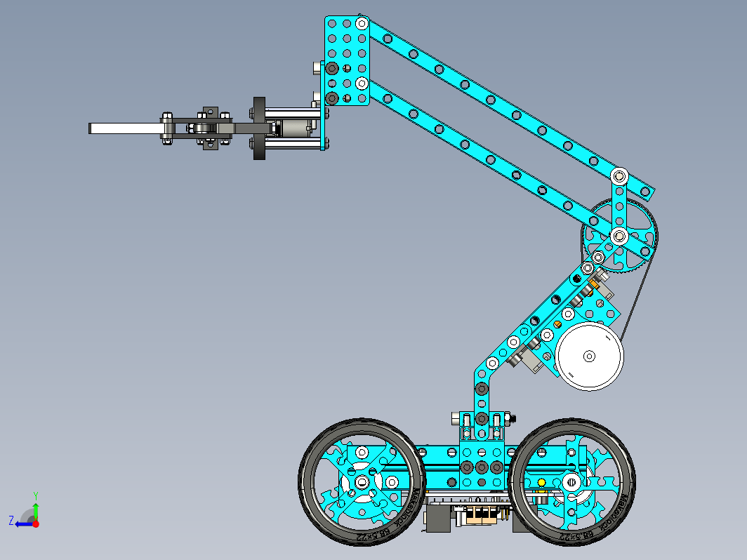 Small mechanical arm智能机械手四轮小车