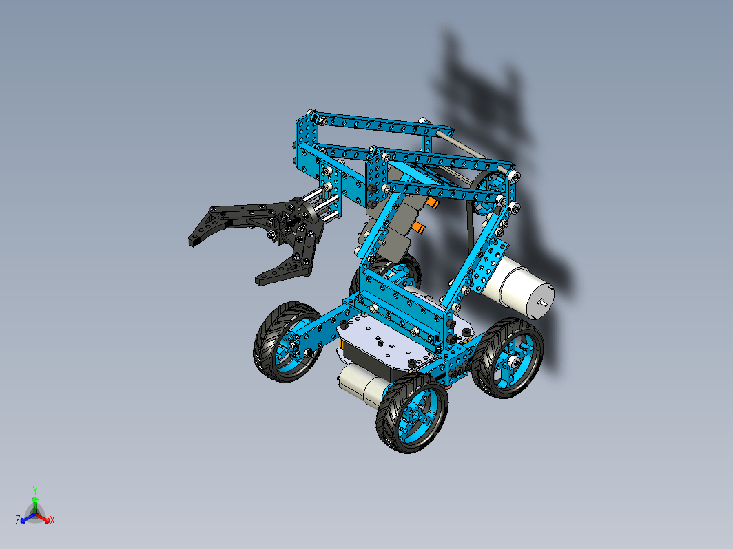 Small mechanical arm智能机械手四轮小车