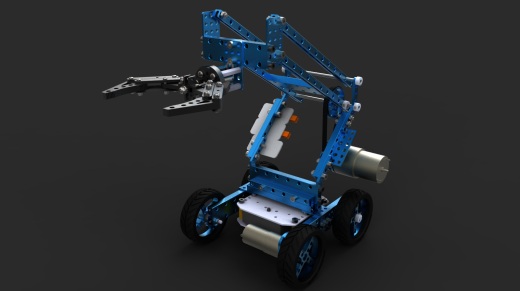 Small mechanical arm智能机械手四轮小车缩略图