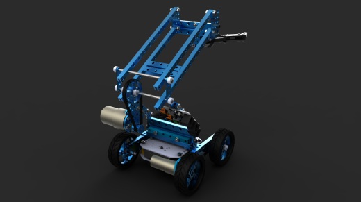 Small mechanical arm智能机械手四轮小车缩略图