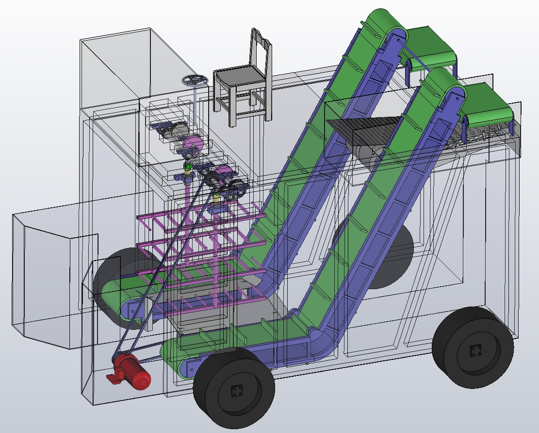 电动式枸杞采摘机三维SW2018带参+CAD+说明